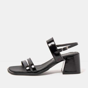 Sandalias con tacón 2010 NAPPA SHINNY BLACK / VERONA color Black