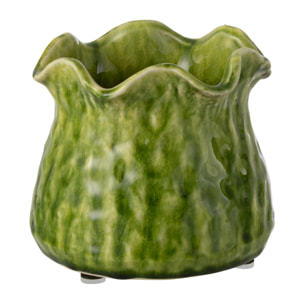 J-Line Cache-pot Ronny Irrégulier - céramique - vert - small