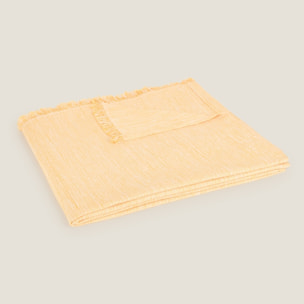 Fular tejido Cover color amarillo Algodón y poliéster