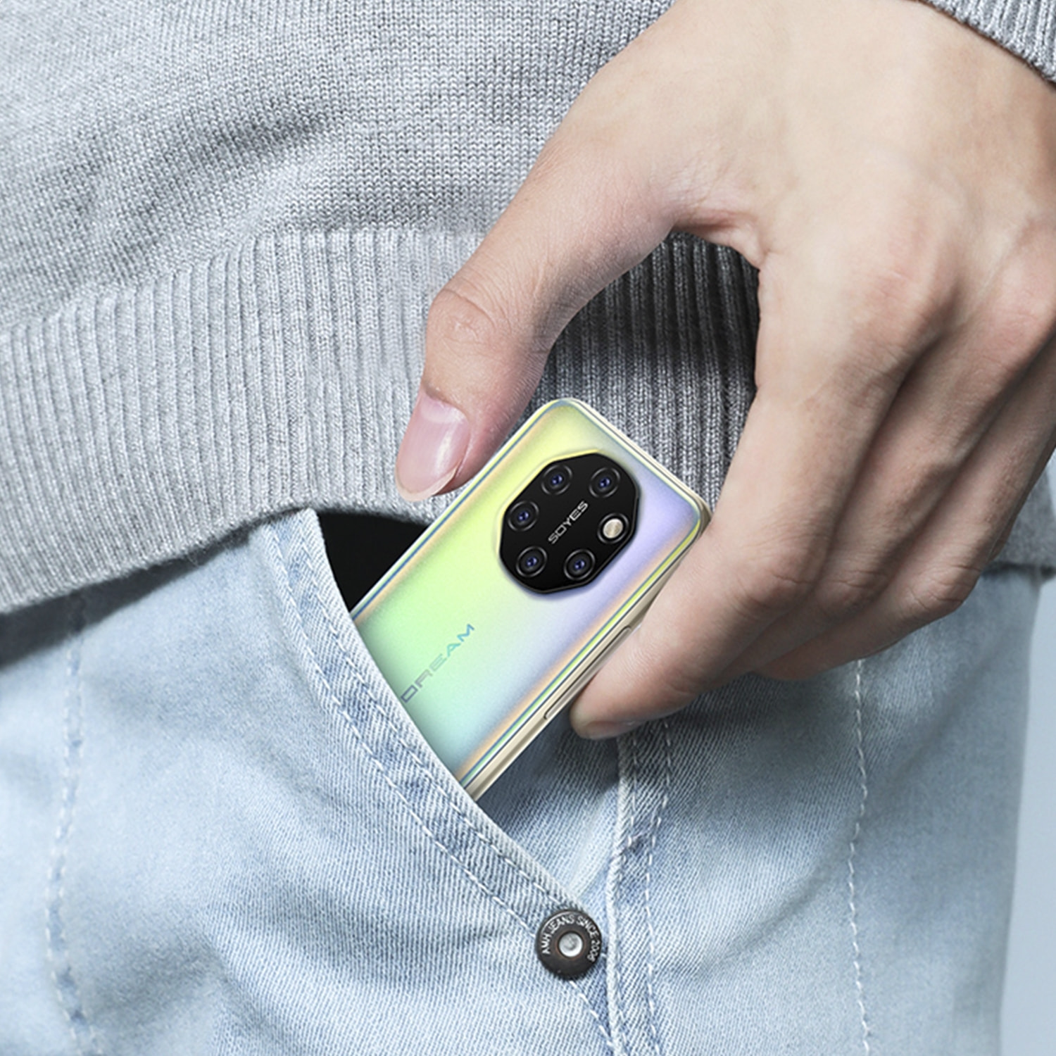 DAM Smartphone  Mini S10i 4G, Android, 3GB RAM + 64GB. Schermo da 3,46''. Doppia scheda SIM. 4,5x1,2x10,2 centimetri. Colore nero