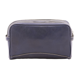 Pochette  unisex In Vera pelle Made in Italy 24x18x7 cm