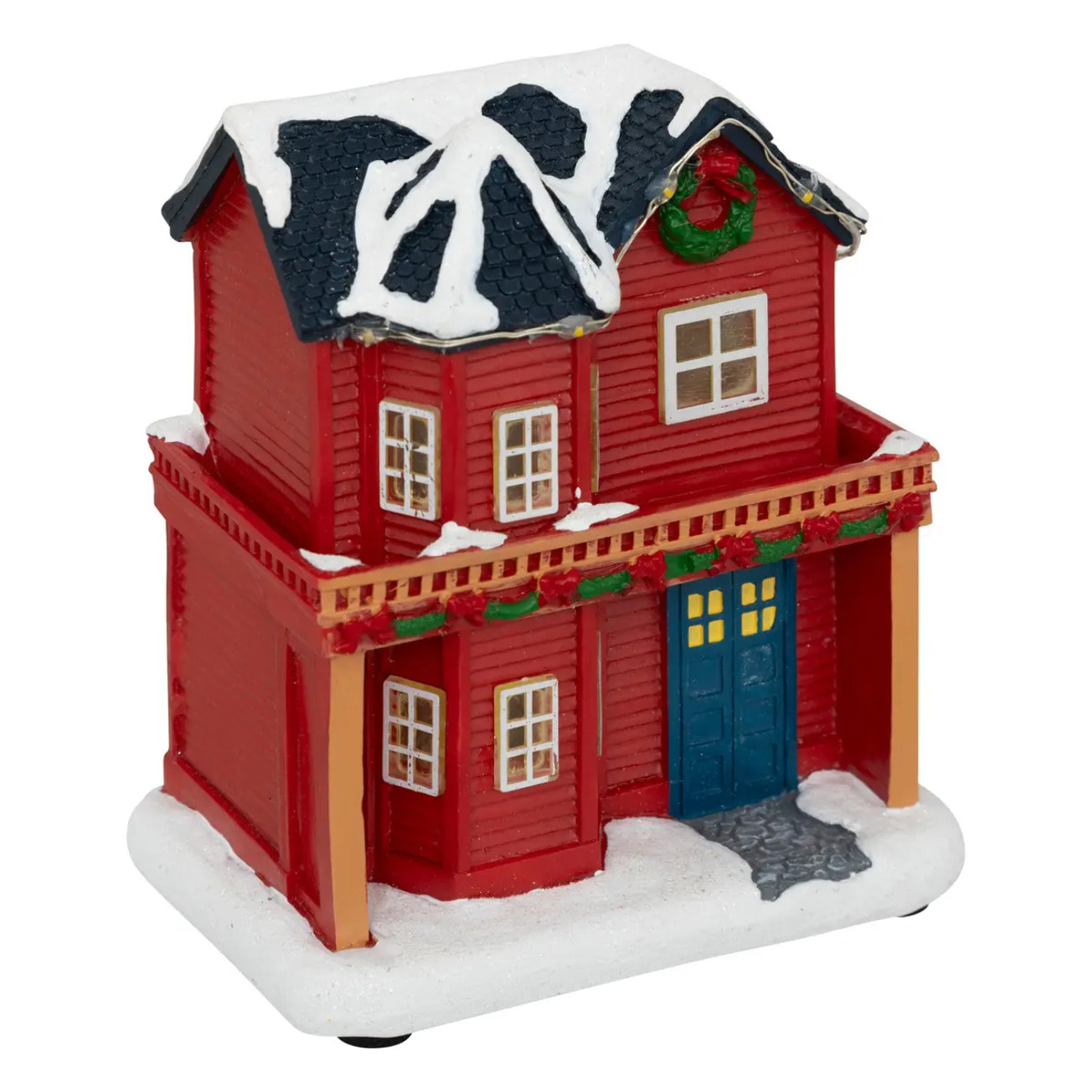 Village lumineux maison botte 5 LED assorti