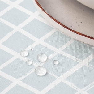 Mantel antimanchas MARISMA AZUL - 100% algodón