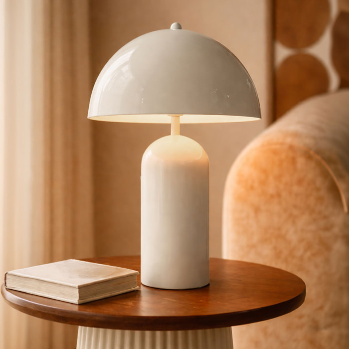 Lampe en métal écru CHLOE