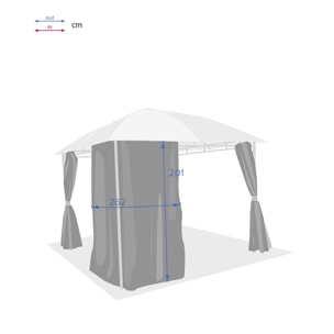 Toile de tonnelle Sawara Écru