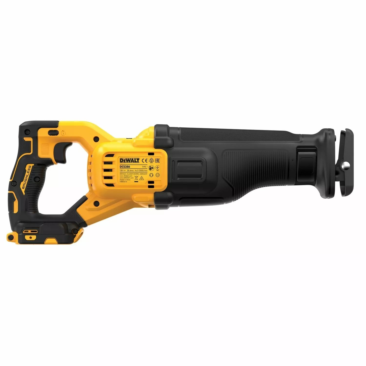 Scie sabre XR 18V ADVANTAGE brushless - Sans batterie ni chargeur - Coffret TSTAK - DEWALT - DCS386NT-XJ