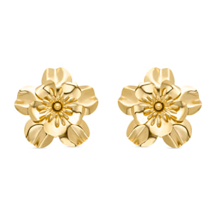 Pendientes Lux by Lux acabadoss en oro amarillo 18K