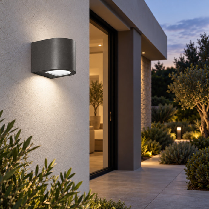 Applique LED tonda mono Rossini SILVER 4000K