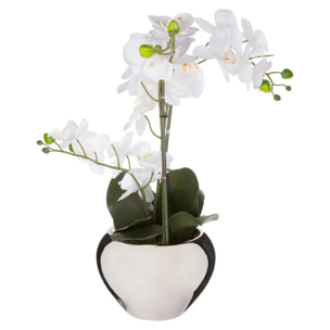 Orchidée artificielle - vase en céramique - H57 cm