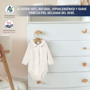 Body bebé manga larga cuello pico