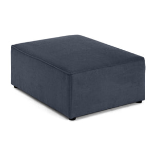 Topaze - pouf - en tissu - Bleu