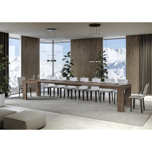 Table extensible 90x200/460 cm Roxell Noyer