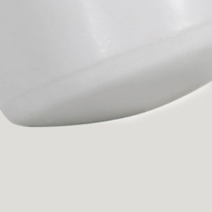 Juego de 2 Sillas Plegables Acolchadas con Respaldo y Estructura de Acero, para Salón, Comedor, Cocina, 45x46x78 cm, Blanco