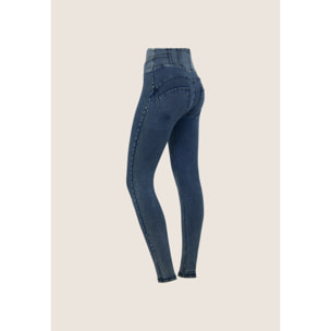 Pantaloni WR.UP® superskinny effetto denim vita alta design