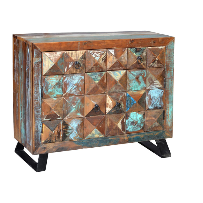 Cómoda - madera reciclada - 100x40x87cm