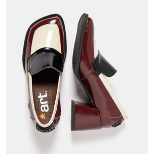 Zapatos con tacón 1705 NAPPA SHINNY BURDEOS/ VERONA color Burdeos