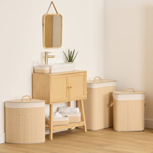 Panier Stemy L20/25/30,5cm beige 3 pièces