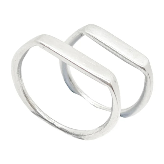 Pack anillos finos plata 7micras T10-13