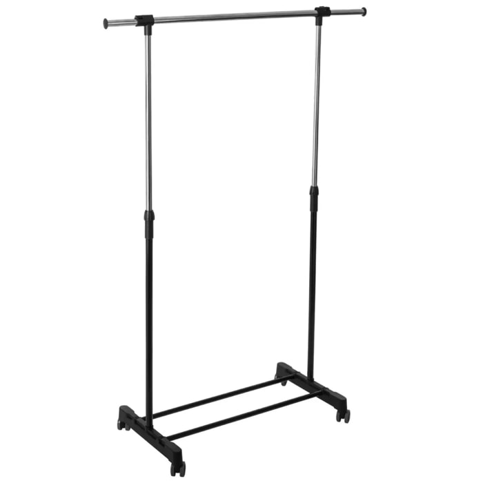 Portant à vêtements à roulettes simple Icare