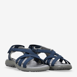 Sandalias de senderismo azules con cierre fácil