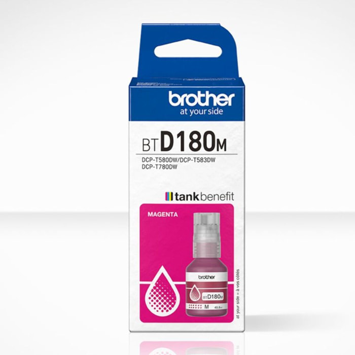 Cartouche d'encre BROTHER Bouteille d'Encre BTD180 Magenta - BTD180M