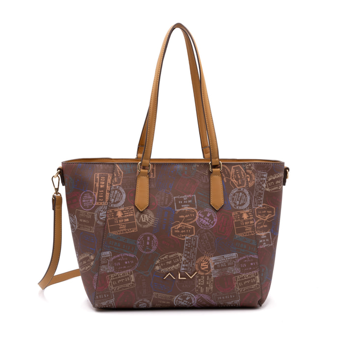 Borsa a spalla  da donna Poliuretano Prodotto alla Moda 44x16x28 cm