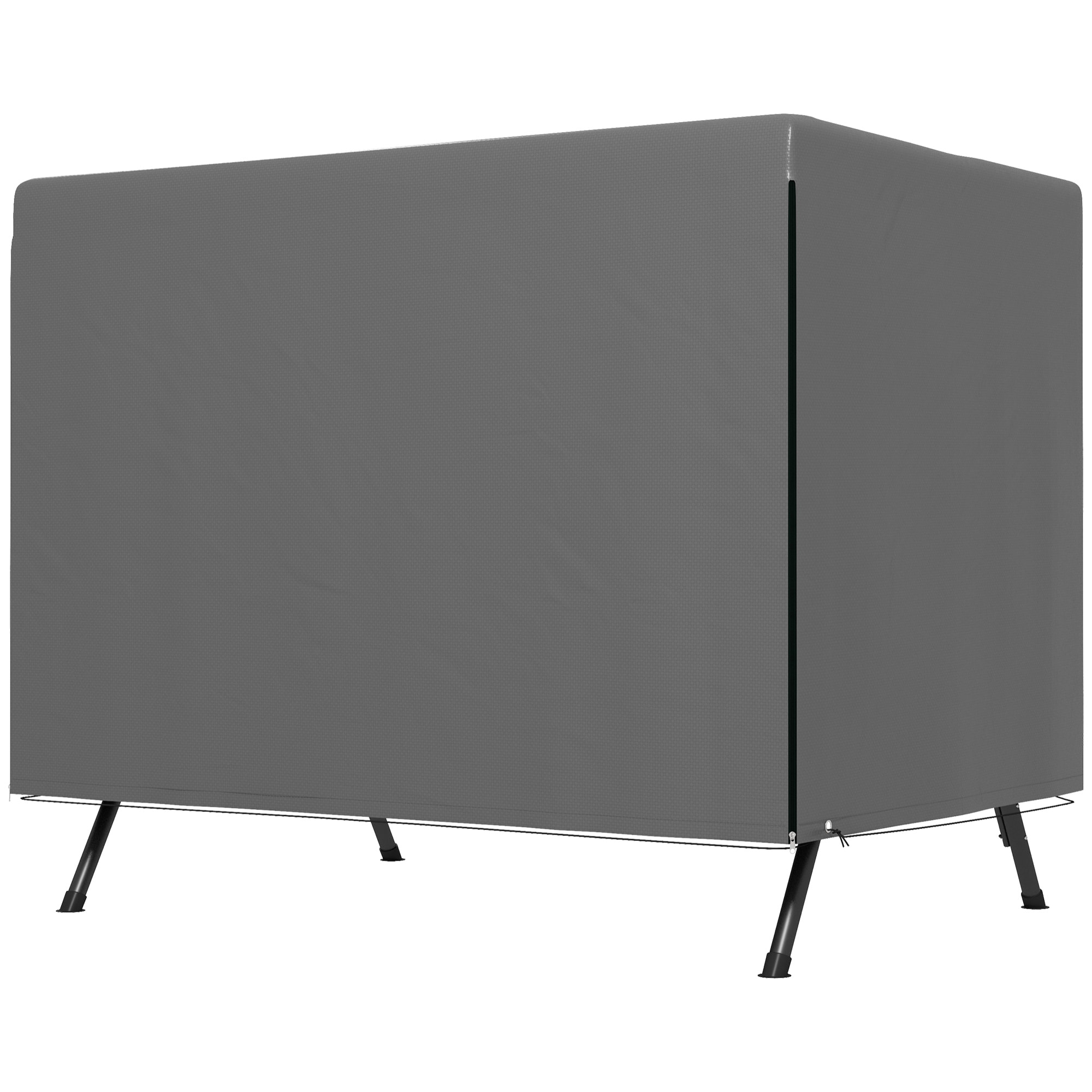 Housse de protection balancelle de jardin bâche étanche dim. 2,15L x 1,55l x 1,5H m PE gris