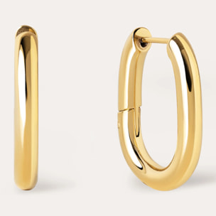 Pendientes Aro Bolero Acero Baño Oro