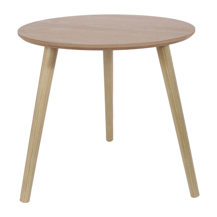 Table Gigogne Bois Ronde X2