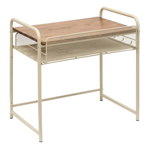 Étagère micro-ondes 1 tiroir Telma 37x55cm beige