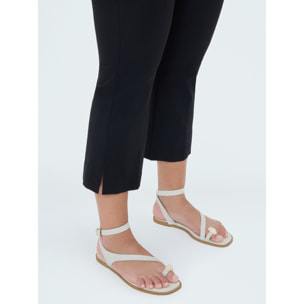 Fiorella Rubino - Pantaloni Kick Flare in tessuto stretch - Nero