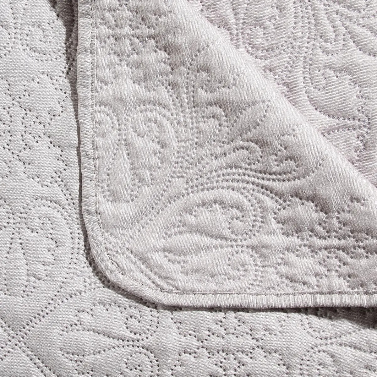 Dessus de lit 2 taies "Arabesque" beige 260x240cm