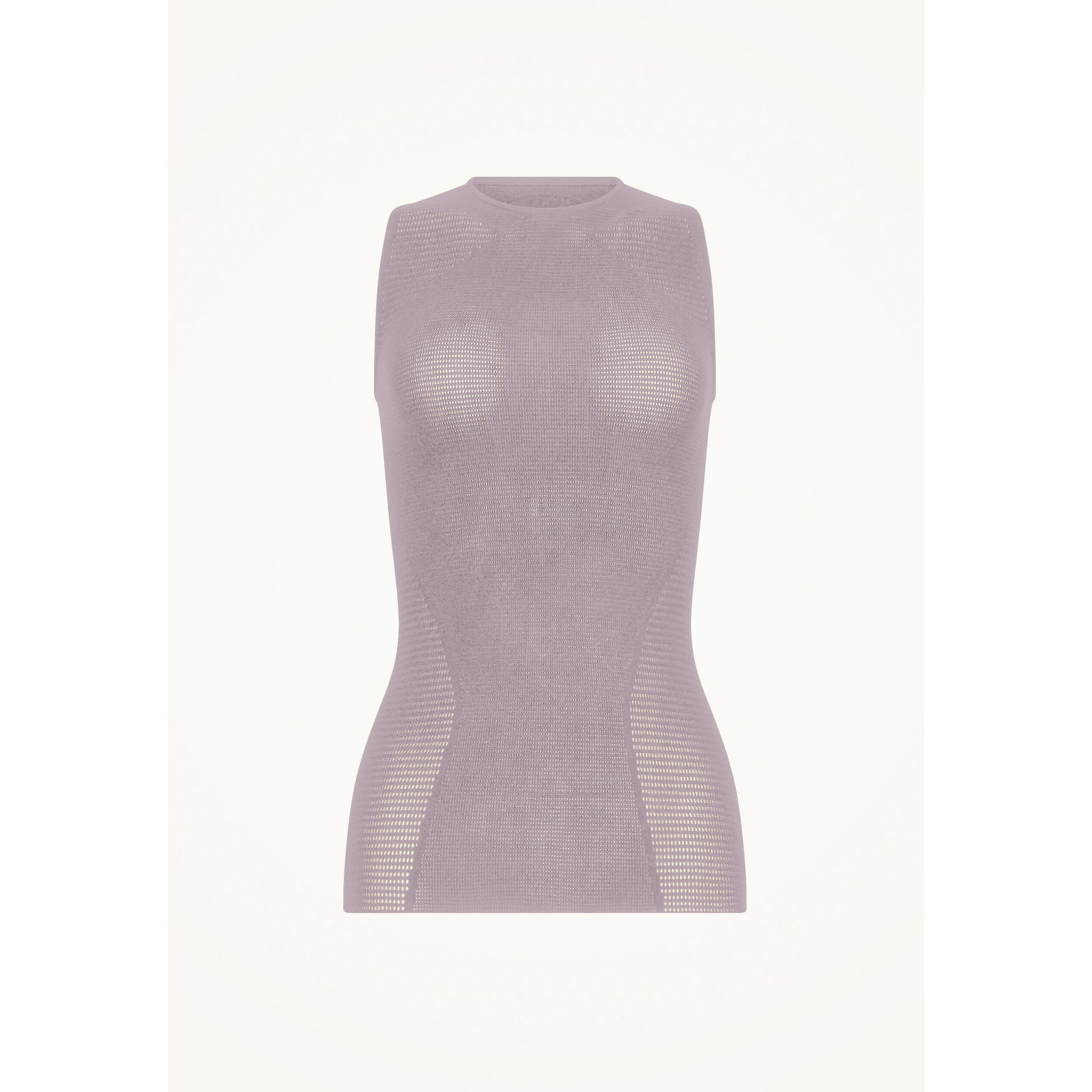 Top senza maniche Grid Net Top Sleeveless
