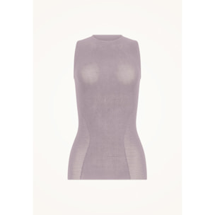 Top senza maniche Grid Net Top Sleeveless