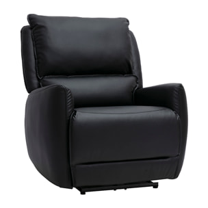 Fauteuil relax électrique noir RACHEL