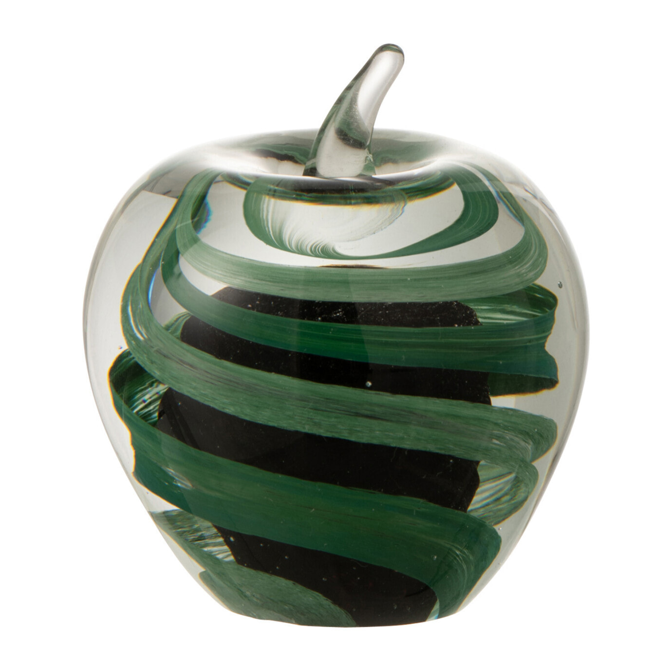 J-Line presse-papier Pomme - verre - vert - small