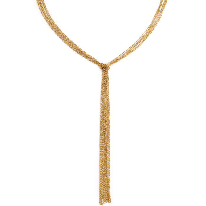 Collana Y Chains Acciao Placcato Oro