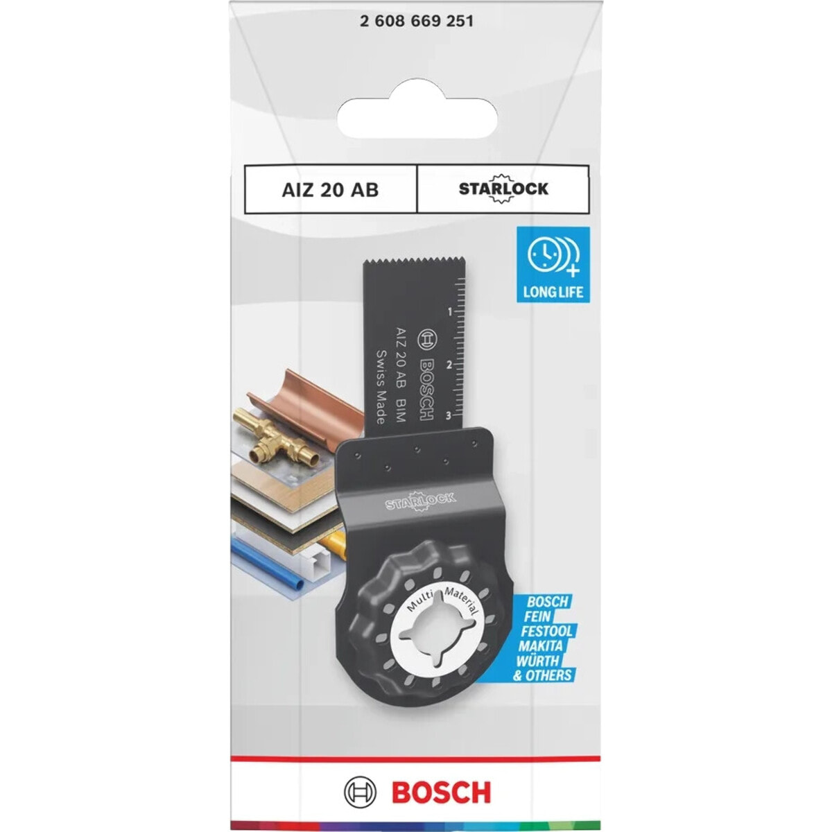 Lame pour coupe plongeante PRO AIZ 20 AB multimaterial - BOSCH - 2608669251