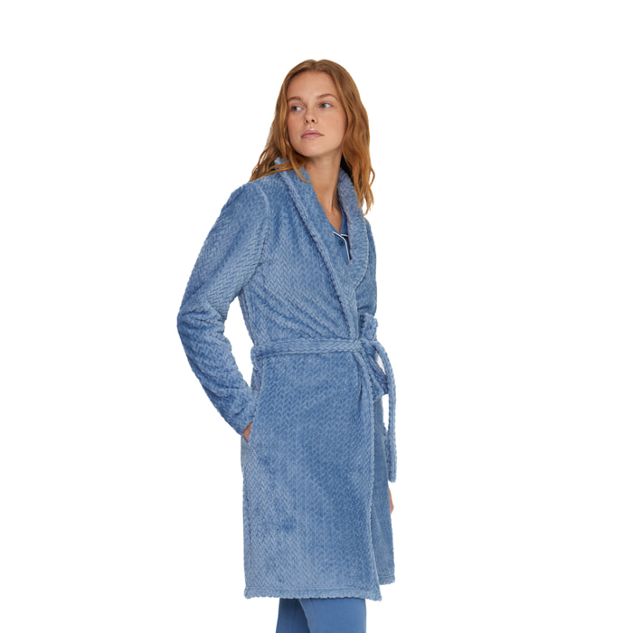 Vestaglia donna unity in coral con fusciacca Noidinotte