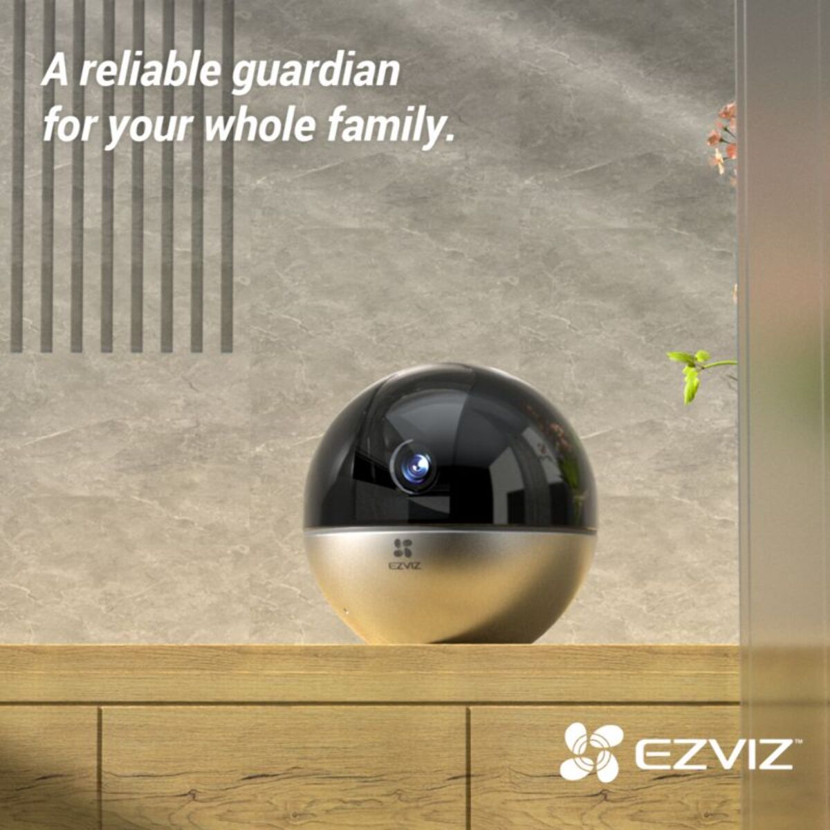 Caméra de surveillance EZVIZ Wifi E6 3K motorisée
