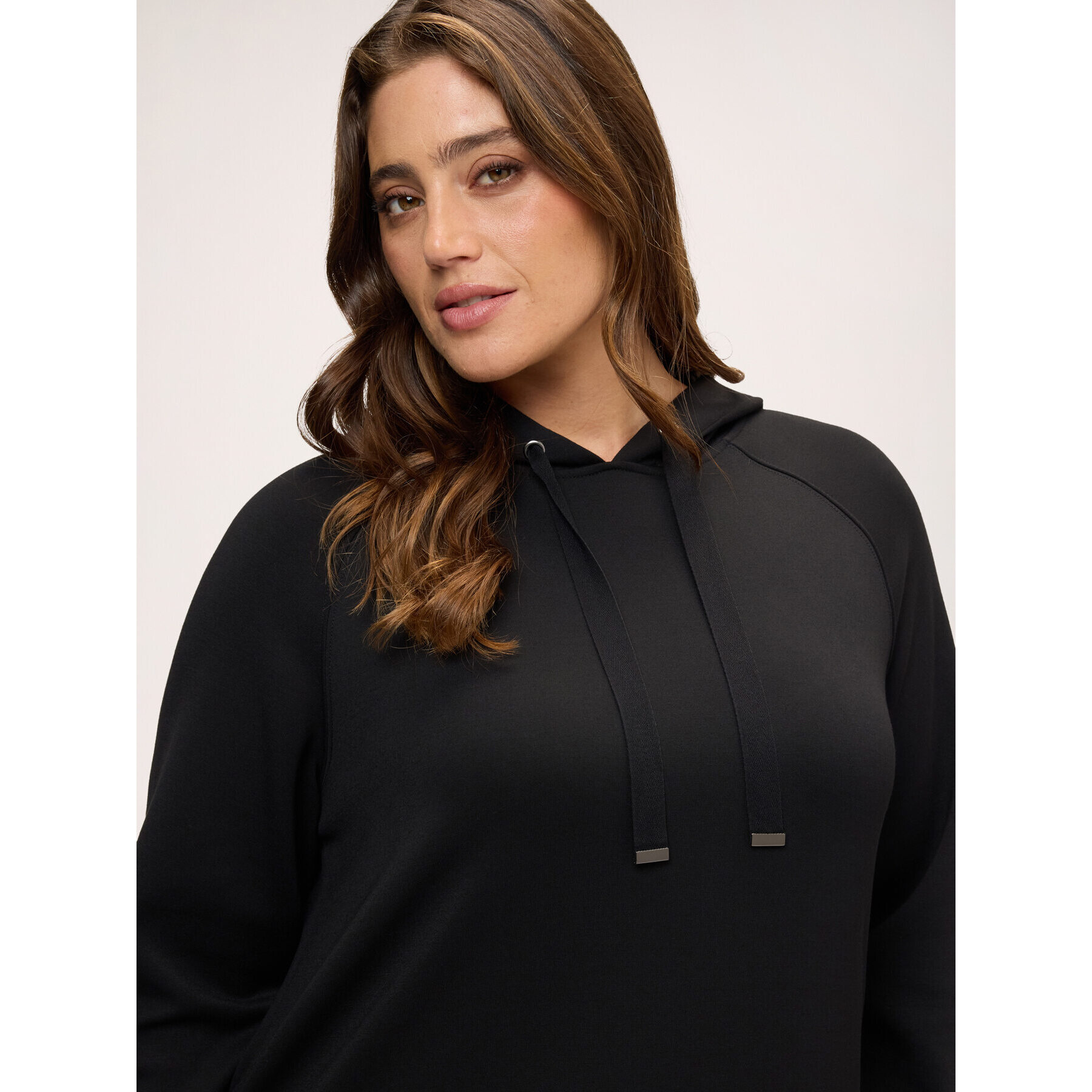 Fiorella Rubino - Vestito in felpa con gonna in pizzo - Nero