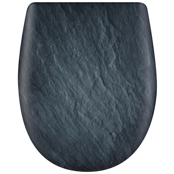 Abattant double ardoise mat - Gris clair