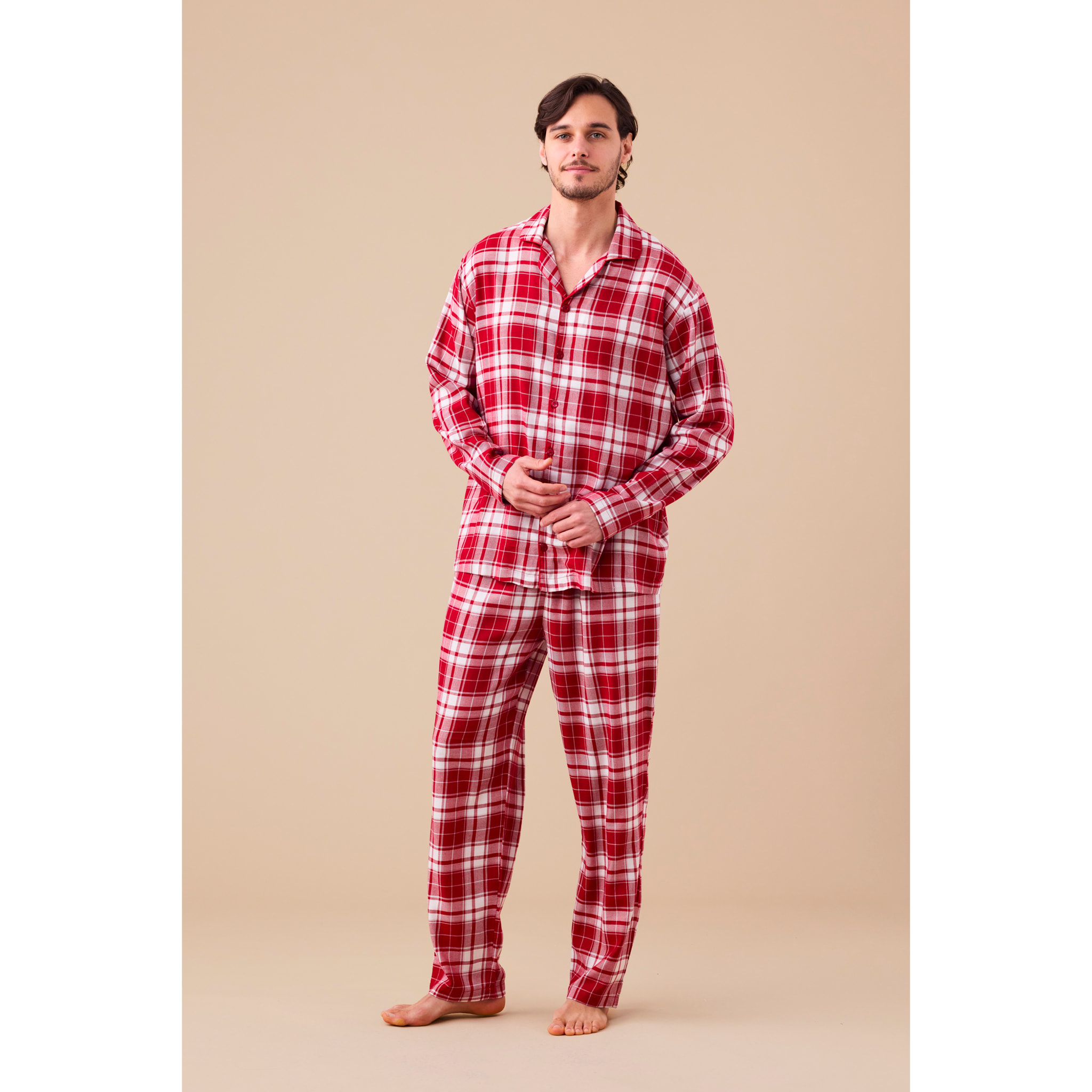 Pigiama uomo flanella articolo tartan. Noidinotte