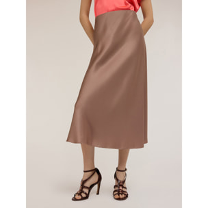 Motivi - Gonna longuette in raso - Beige