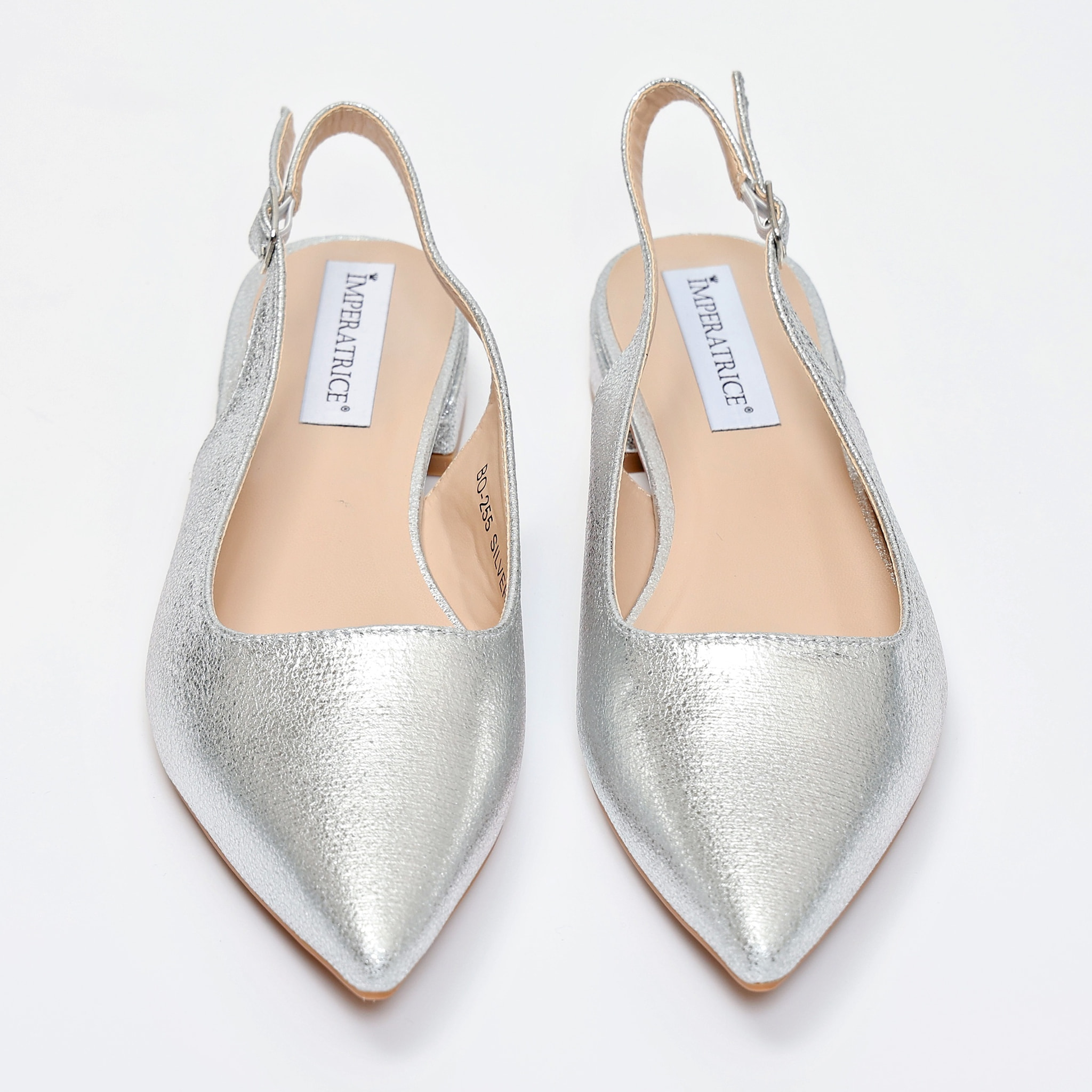 Ballerine slingback in simil pelle verniciata