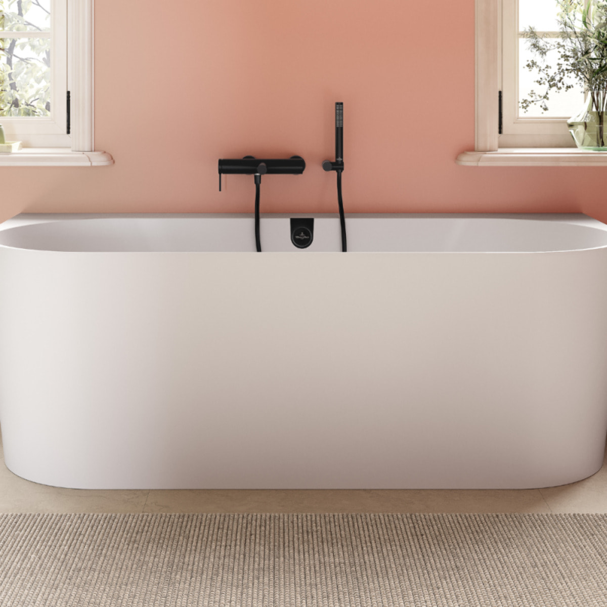 Mitigeur bain douche mécanique Loop & Friends Noir mat