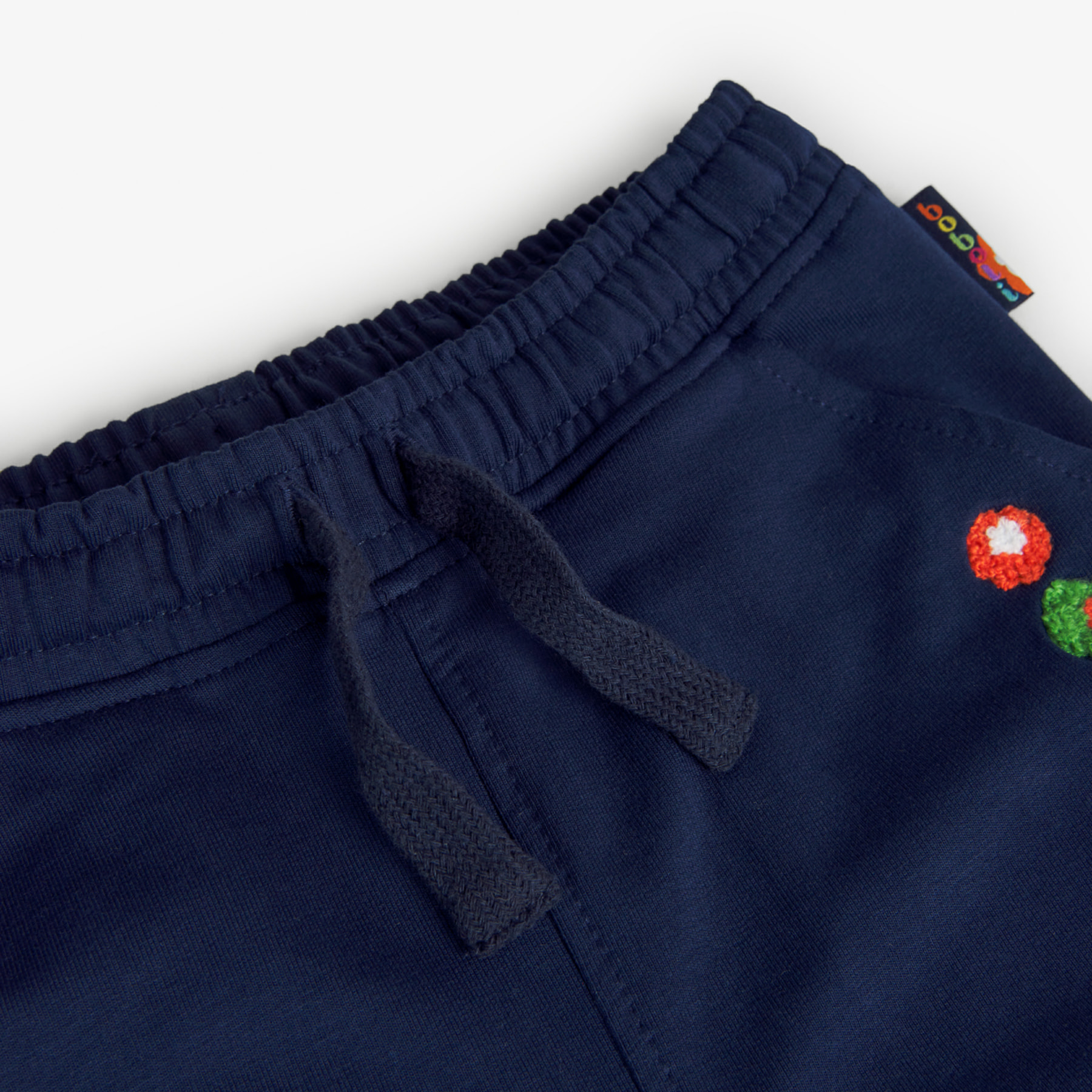 PantalÃ³n felpa elÃ¡stica niÃ±o estampado, azul marino