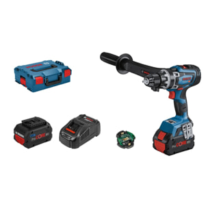 Perceuse visseuse BITURBO GSR 18V-150 C - BOSCH - avec 2 batteries 18V 8.0Ah - L-BOXX - 06019J5005