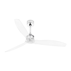 JUST FAN M Ventilador de techo cromo