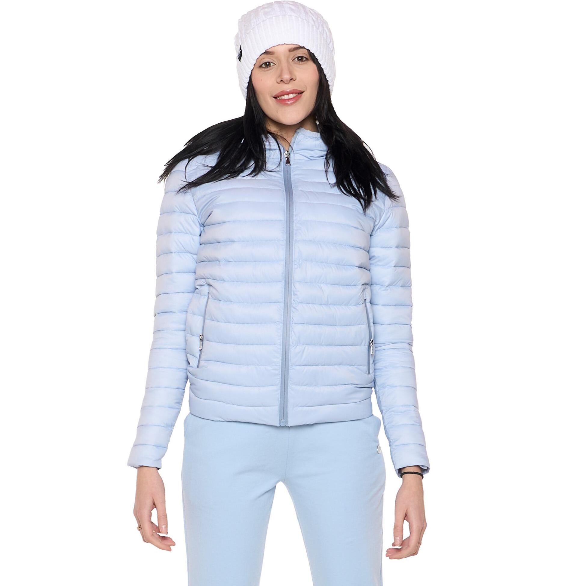 Piumino invernale sancrato da donna con cappuccio "Never Without"